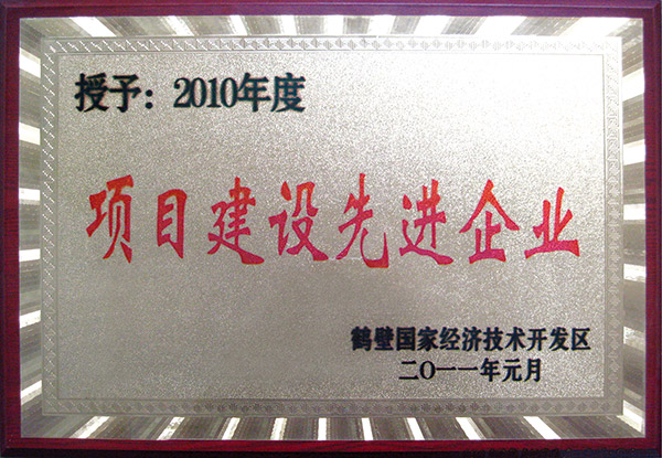 項目建設(shè)先進(jìn)企業(yè)